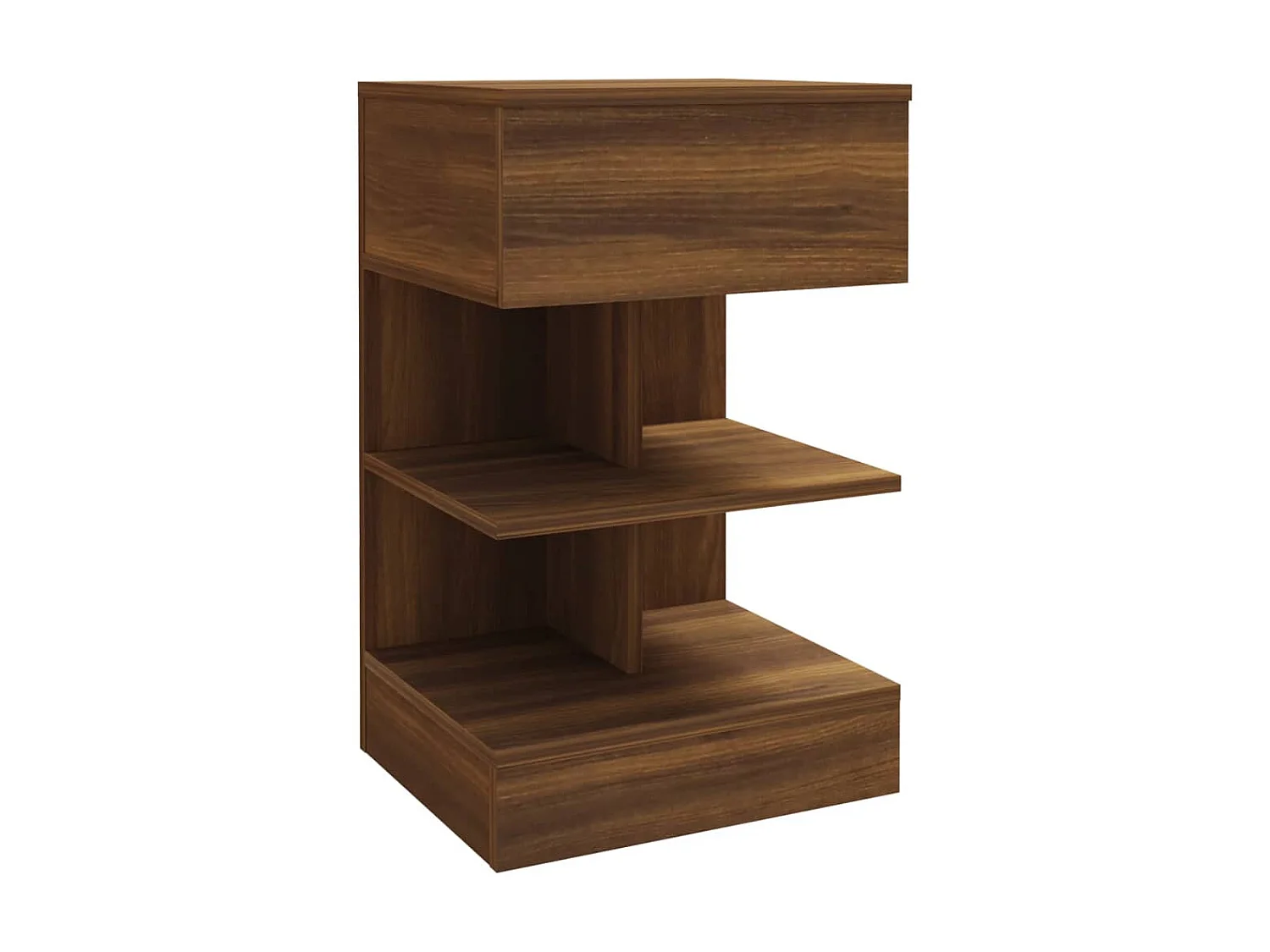 Nachttisch Nachtschrank Braun Eiche 40x35x65 cm Holzwerkstoff -RN49809