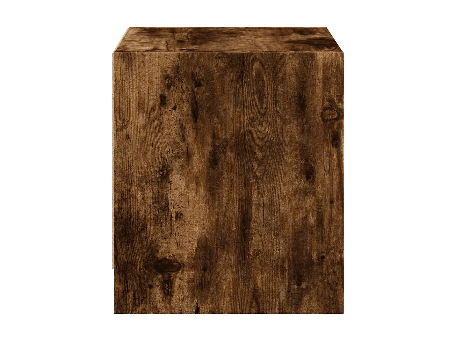 Nachttisch Nachtschrank mit Glastür Räuchereiche 35x37x42 cm -RN92283