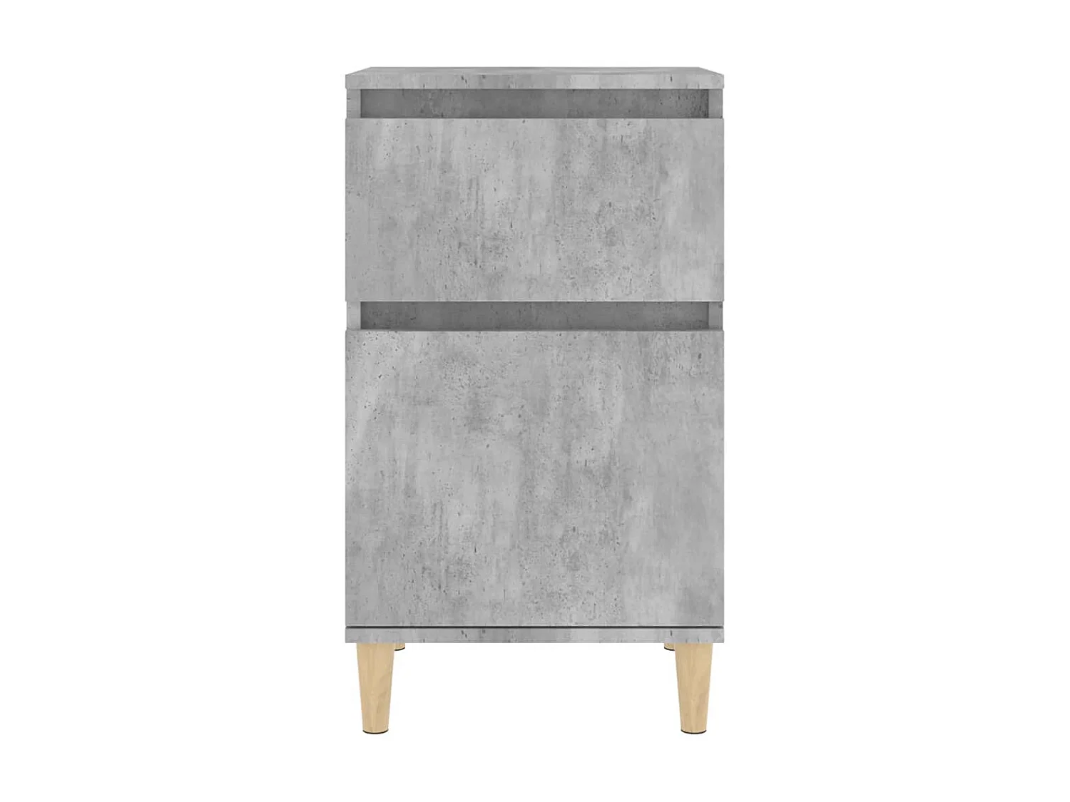 Nachttisch Betongrau Nachtschrank 40x35x70 cm -RN31051