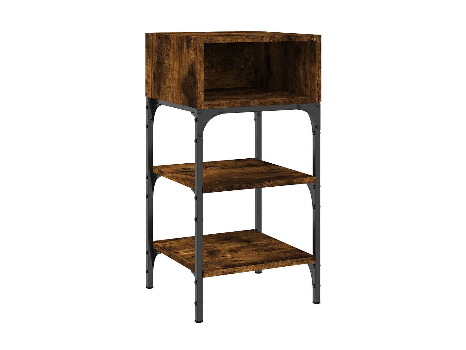 2er-Set Nachttische Nachtschrank Räuchereiche 35x34,5x70 cm Holzwerkstoff -RN58767