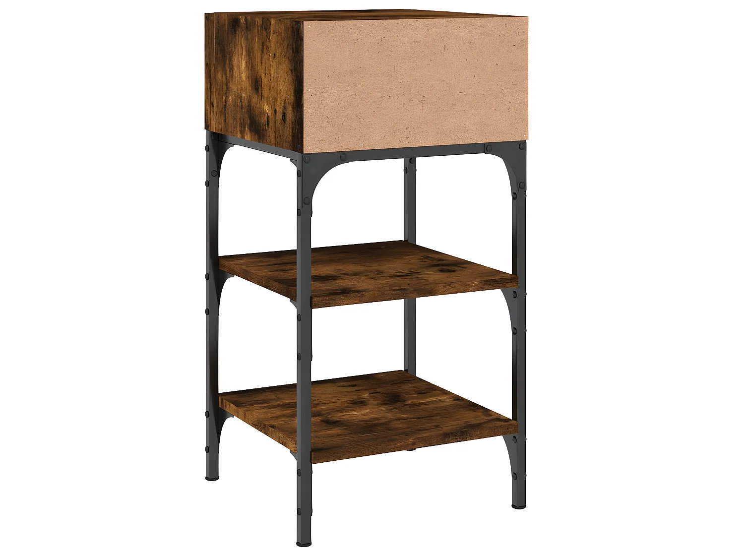 2er-Set Nachttische Nachtschrank Räuchereiche 35x34,5x70 cm Holzwerkstoff -RN58767