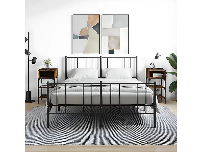 2er-Set Nachttische Nachtschrank Räuchereiche 35x34,5x70 cm Holzwerkstoff -RN58767