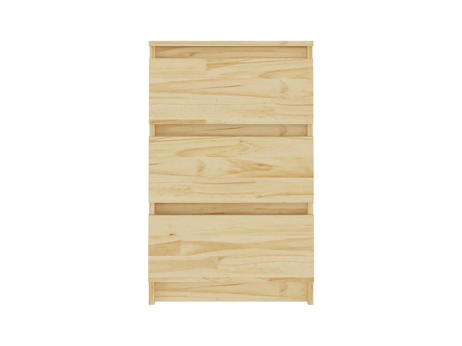 2er-Set Nachtschränke Nachttische 40x29,5x64 cm Massivholz Kiefer -RN54484