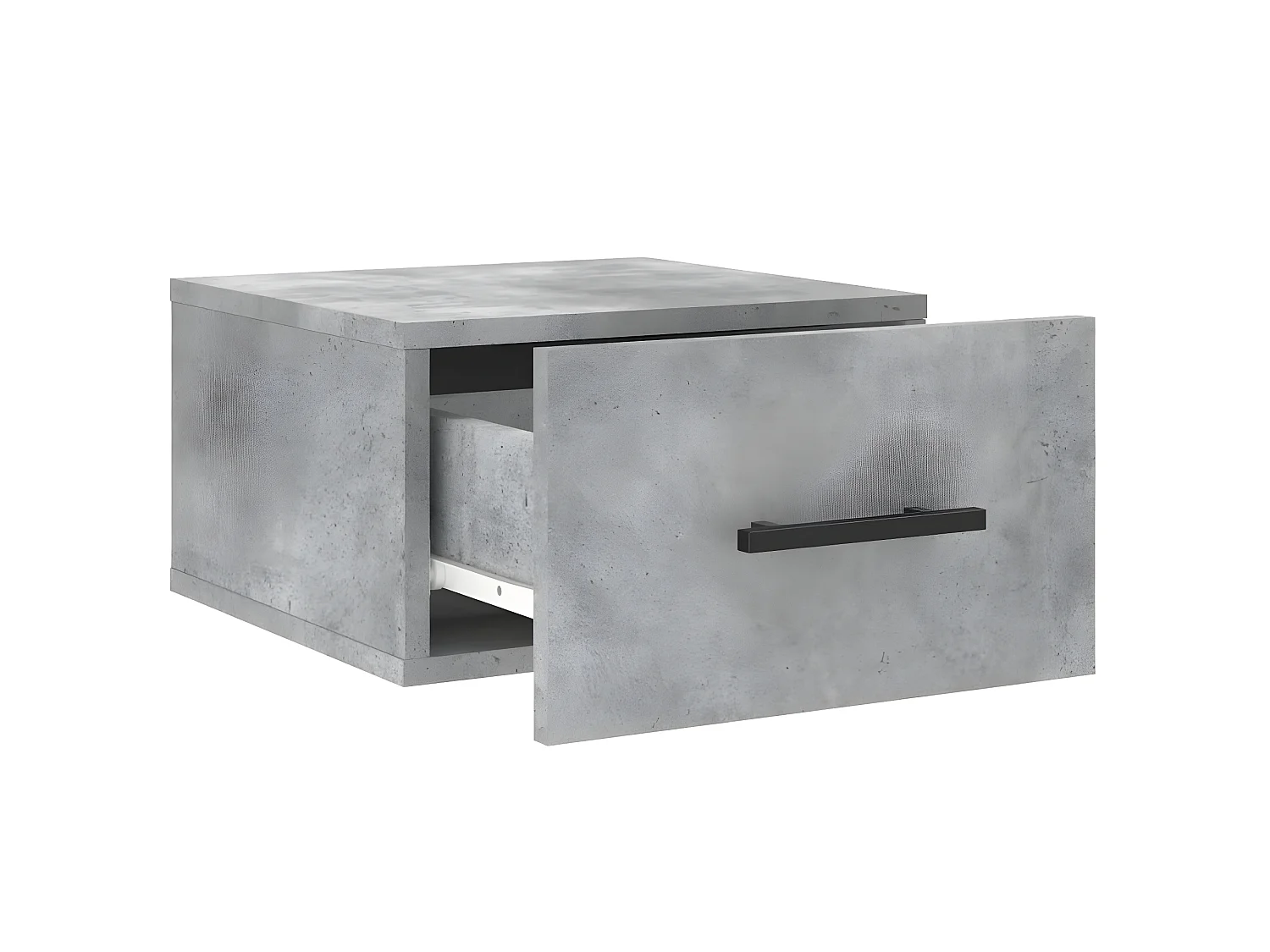 2er-Set Wand-Nachttische Nachtschrank Betongrau 35x35x20 cm -RN36433