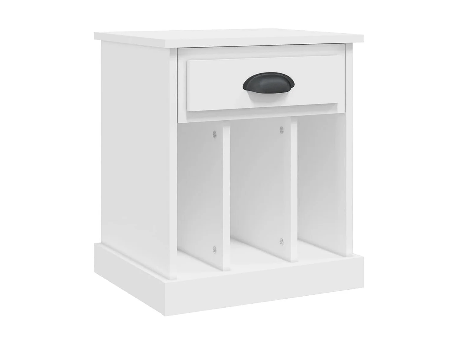 Nachttisch Nachtschrank Weiß 43x36x50 cm -RN61011