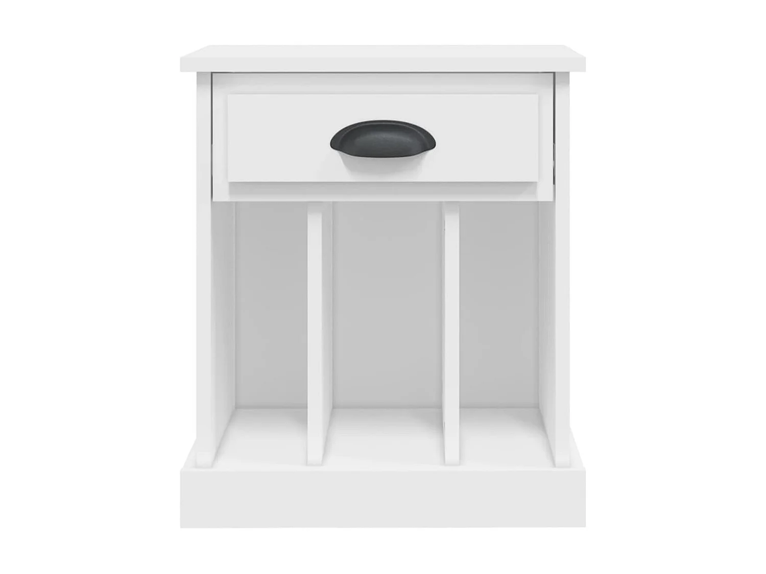 Nachttisch Nachtschrank Weiß 43x36x50 cm -RN61011