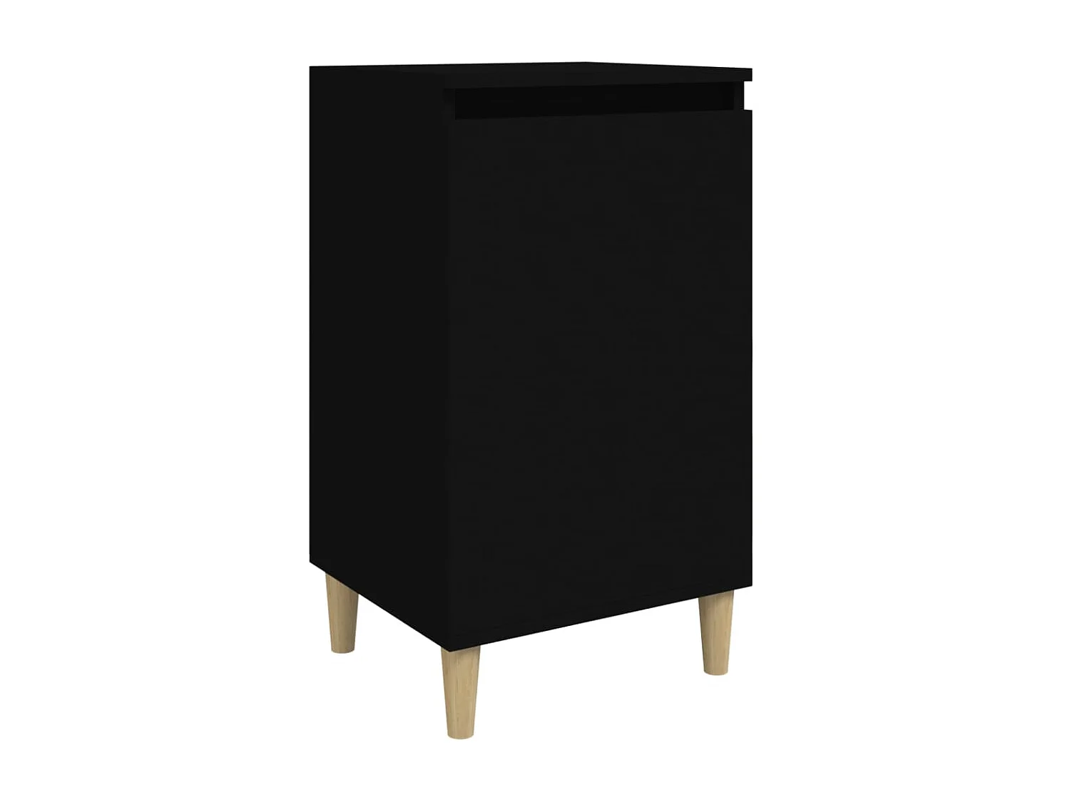 Nachttisch Nachtschrank Schwarz 40x35x70 cm Holzwerkstoff -RN26656