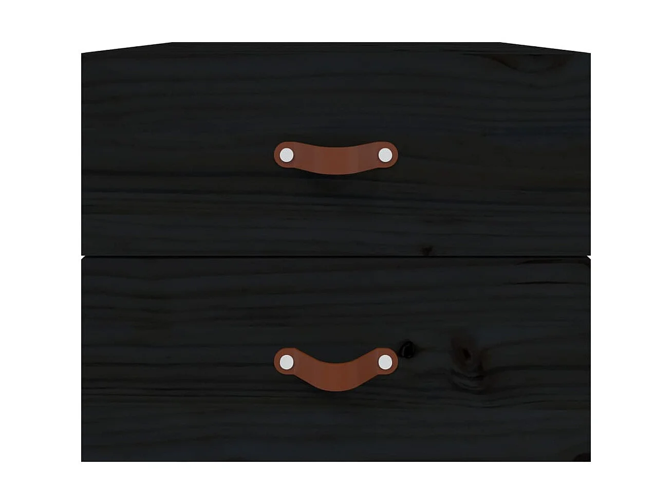 Wand-Nachttisch Nachtschrank Schwarz 50x36x40 cm -RN50828