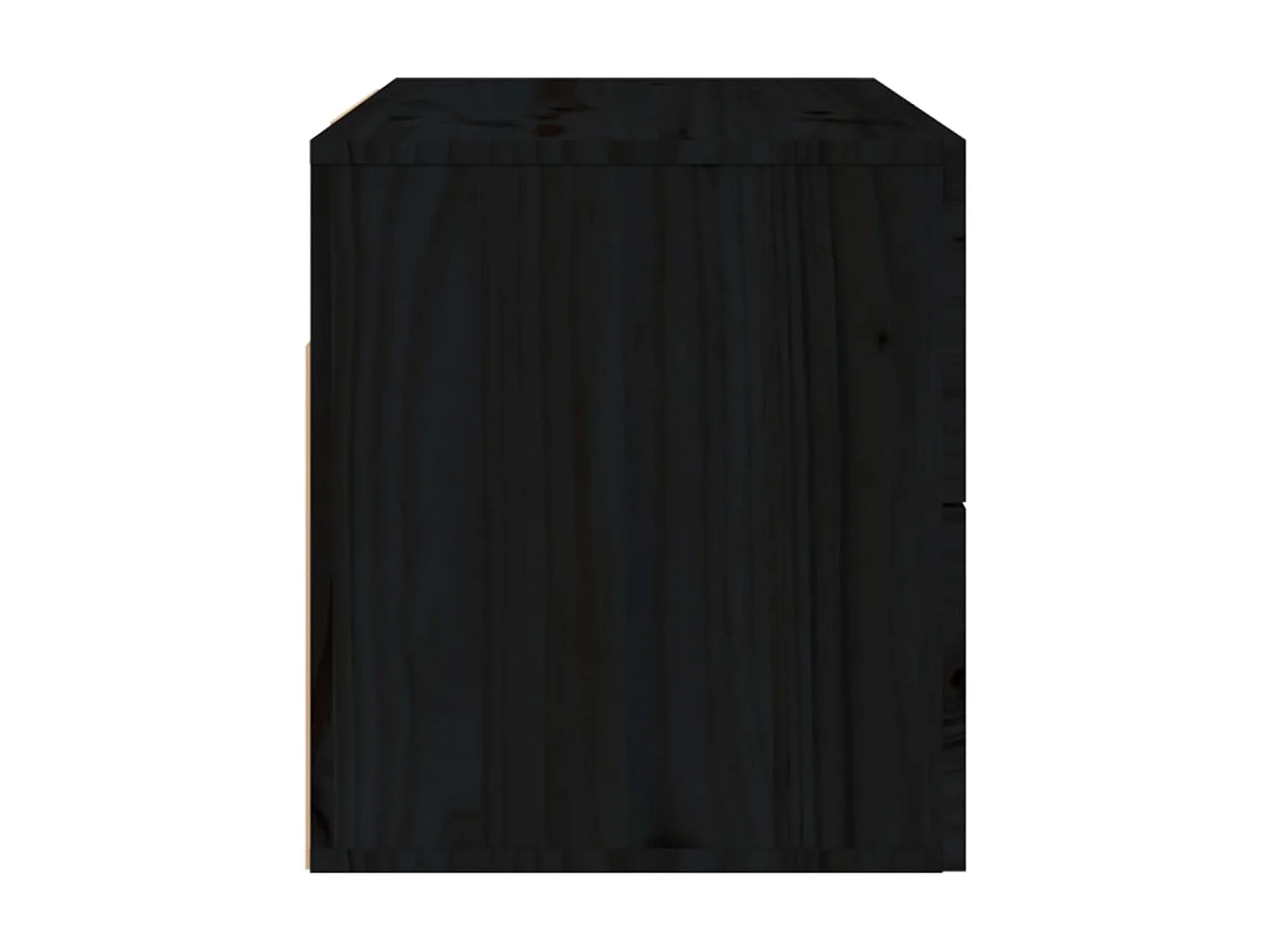 Wand-Nachttisch Nachtschrank Schwarz 50x36x40 cm -RN50828