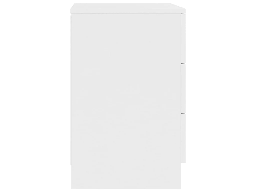 Nachttisch Nachtschrank Weiß 38x35x56 cm Holzwerkstoff -RN25599