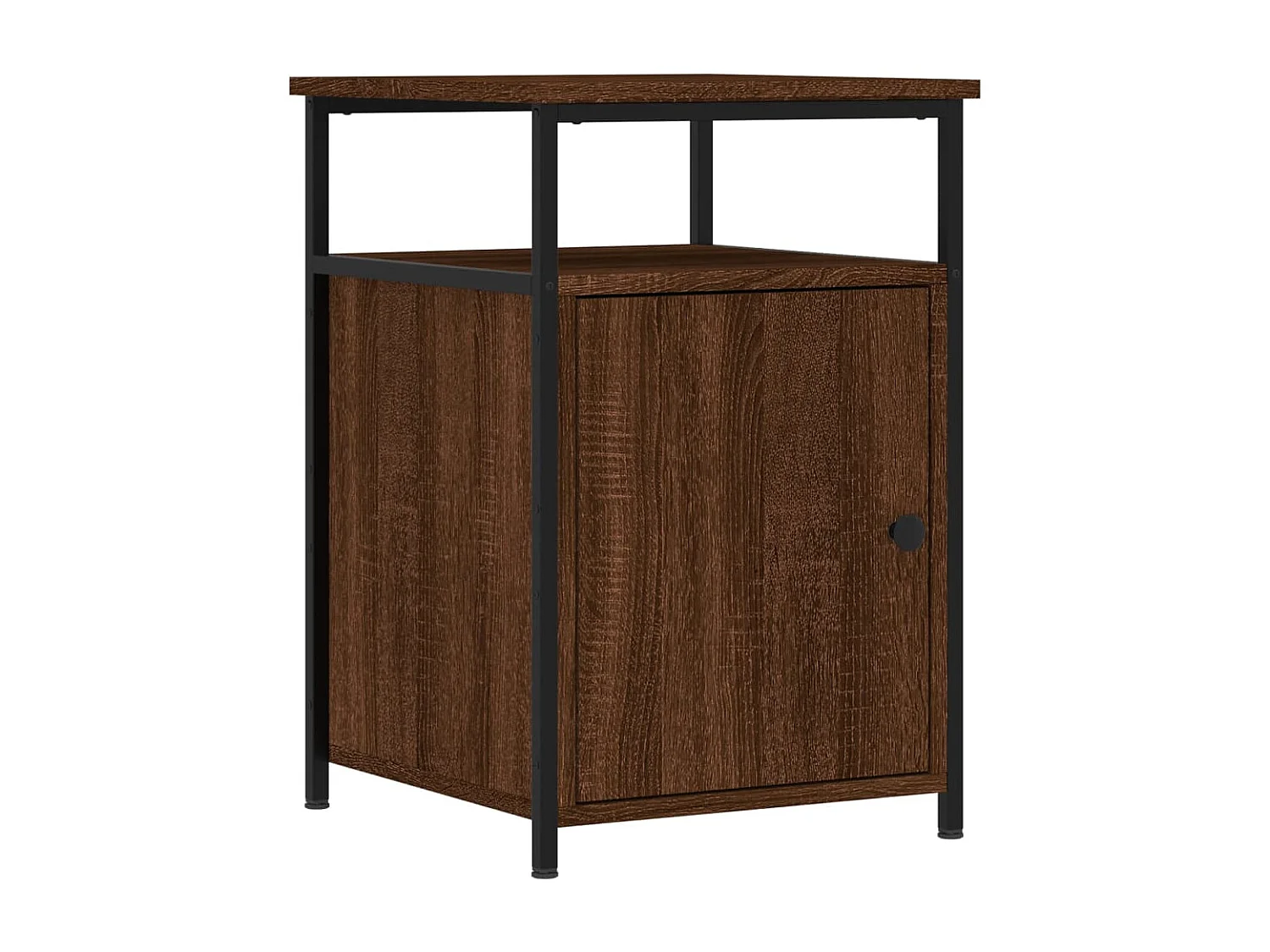 Nachttisch Nachtschrank Braun Eichen-Optik 40x42x60 cm Holzwerkstoff -RN19691