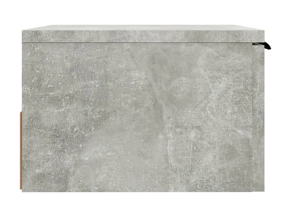2er-Set Wand-Nachttische Nachtschrank Betongrau 34x30x20 cm -RN50711