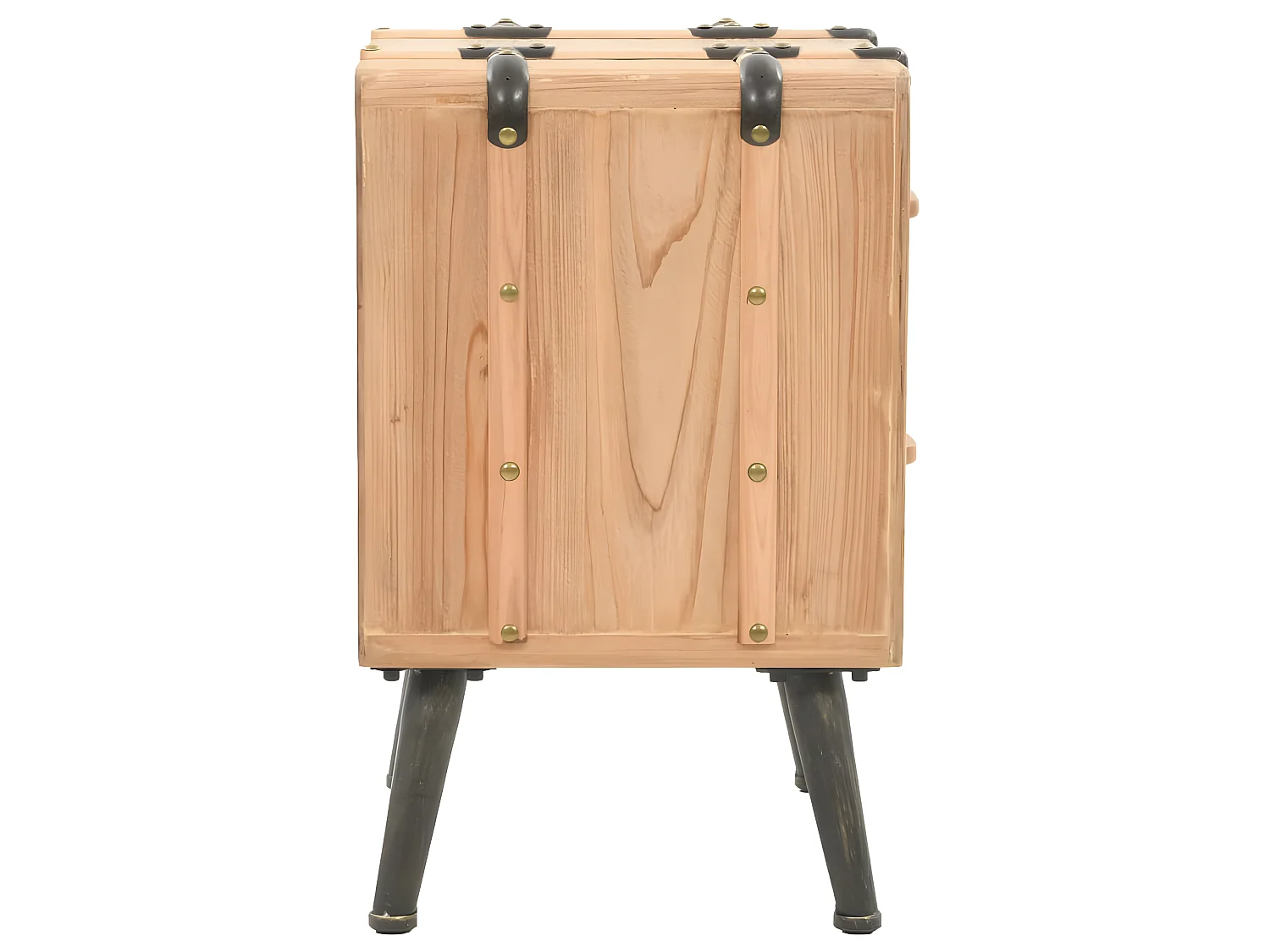 Nachttisch Nachtschrank Massiv Tannenholz 50 x 35 x 57 cm -RN69712