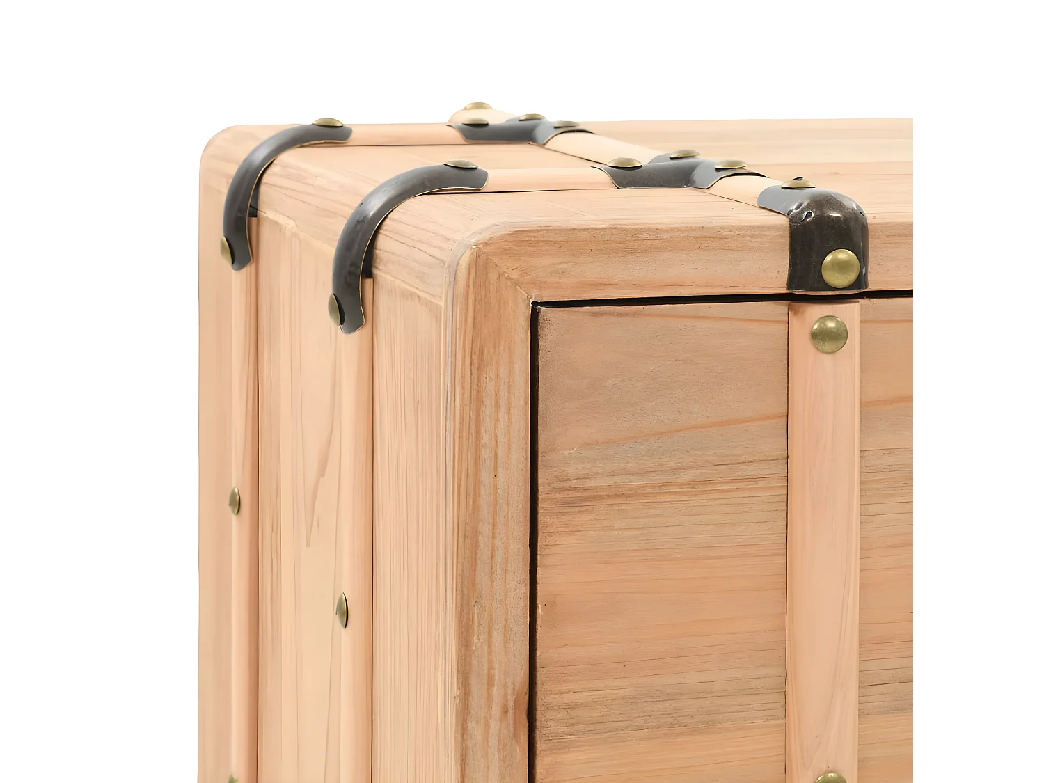 Nachttisch Nachtschrank Massiv Tannenholz 50 x 35 x 57 cm -RN69712