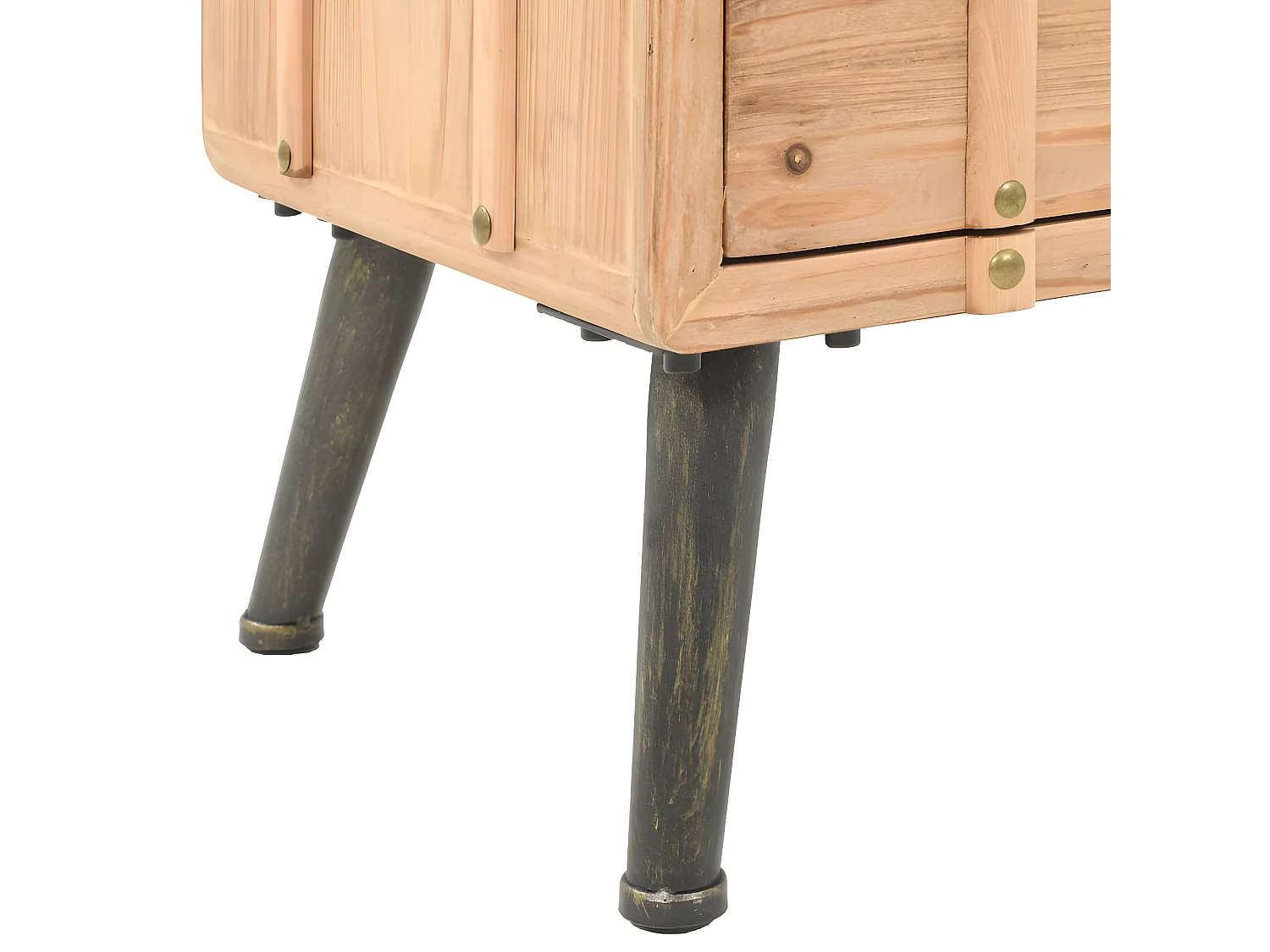 Nachttisch Nachtschrank Massiv Tannenholz 50 x 35 x 57 cm -RN69712