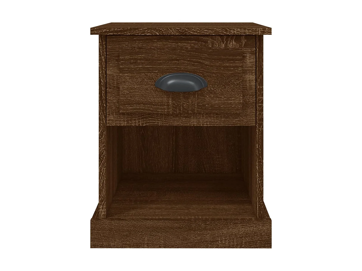 Nachttisch Nachtschrank Braun Eichen-Optik 39x39x47,5 cm Holzwerkstoff -RN40586