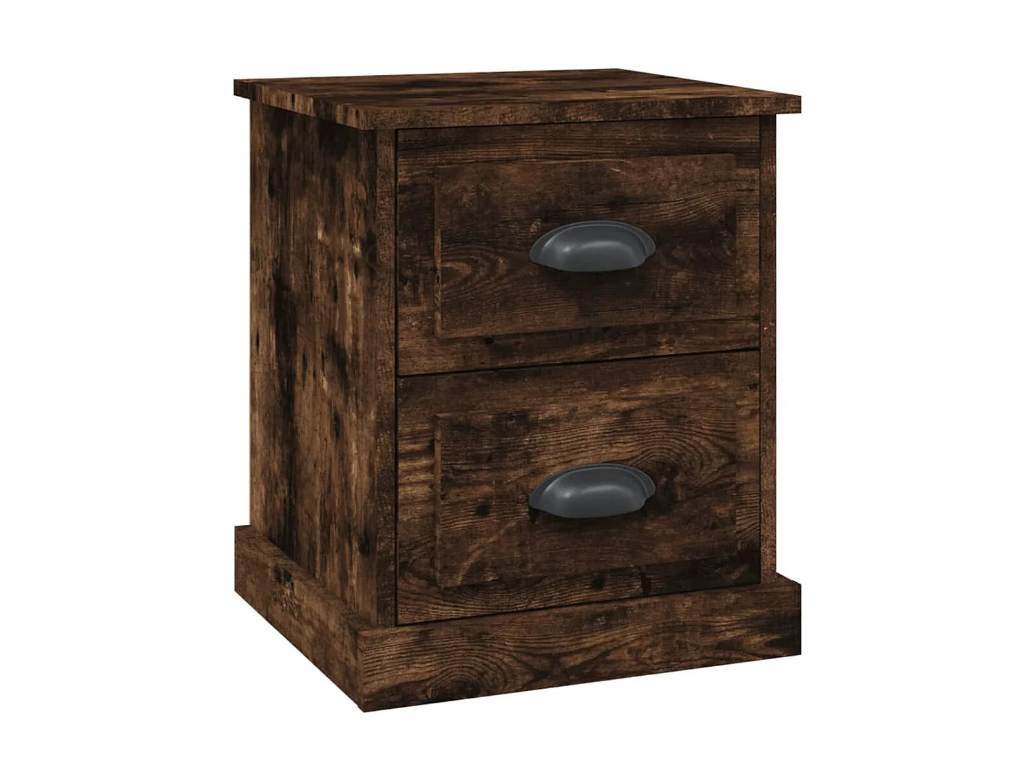 Nachttisch Nachtschrank Räuchereiche 39x39x47,5 cm Holzwerkstoff -RN16743