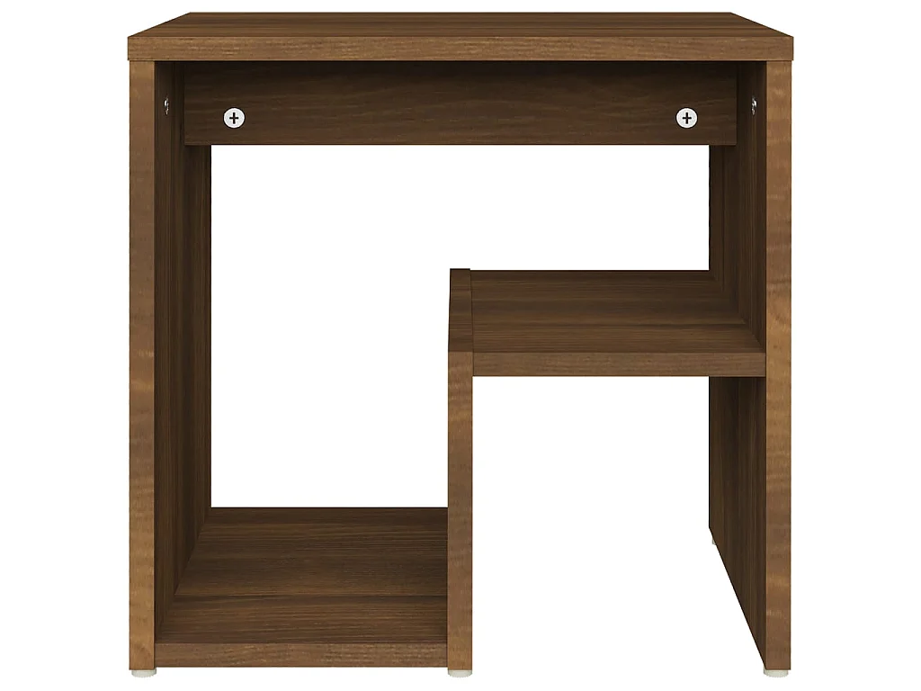 Nachttisch Nachtschrank Braun Eichen-Optik 40x30x40 cm Holzwerkstoff -RN14436