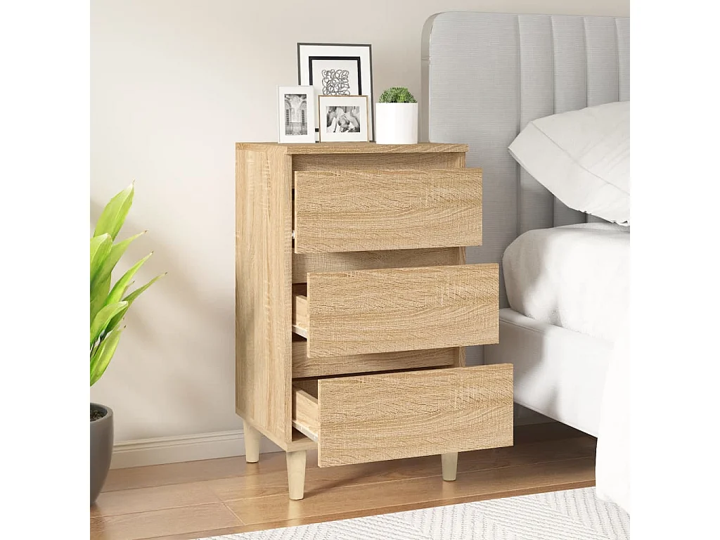 Nachttisch Nachtschrank Sonoma-Eiche 40x35x70 cm Holzwerkstoff -RN35160