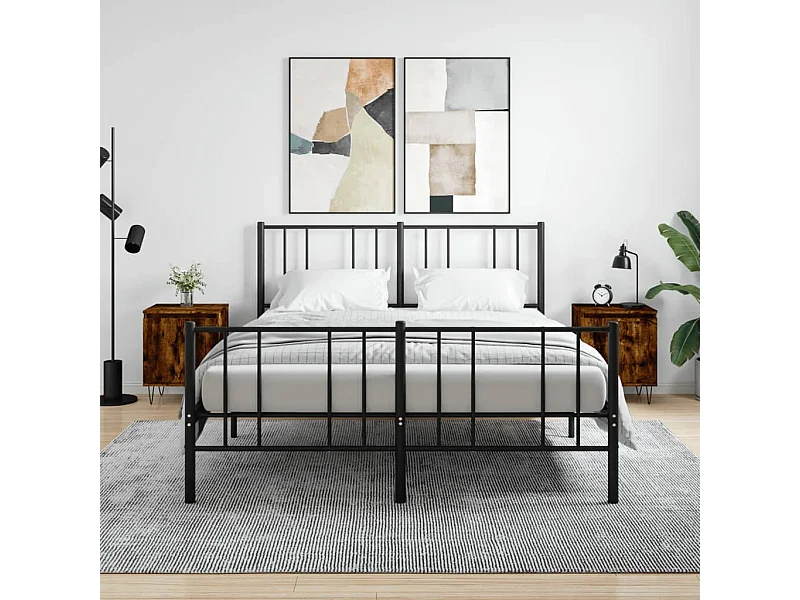 2er-Set Nachttische Nachtschrank Räuchereiche 40x30x50 cm Holzwerkstoff -RN21571