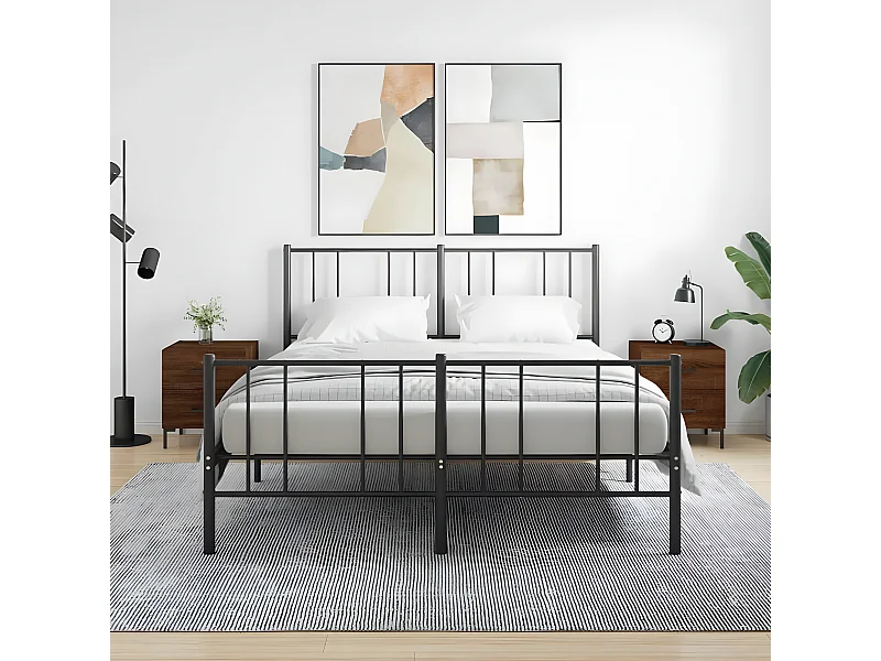 2er-Set Nachttische Nachtschrank Braun Eichen-Optik 40x35x47,5cm Holzwerkstoff -RN10014