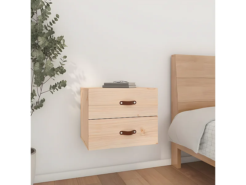 Wand-Nachttisch Nachtschrank 50x36x40 cm -RN38479