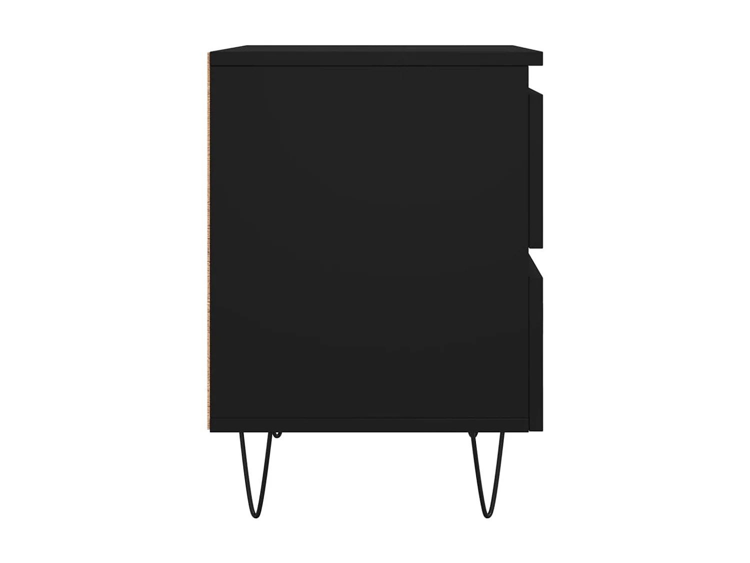 Nachttisch Nachtschrank Schwarz 40x35x50 cm Holzwerkstoff -RN36675