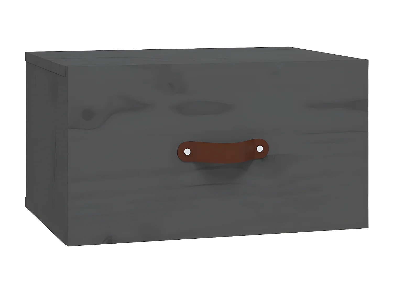 2er-Set Wand-Nachttische Nachtschrank Grau 40x29,5x22 cm -RN87863