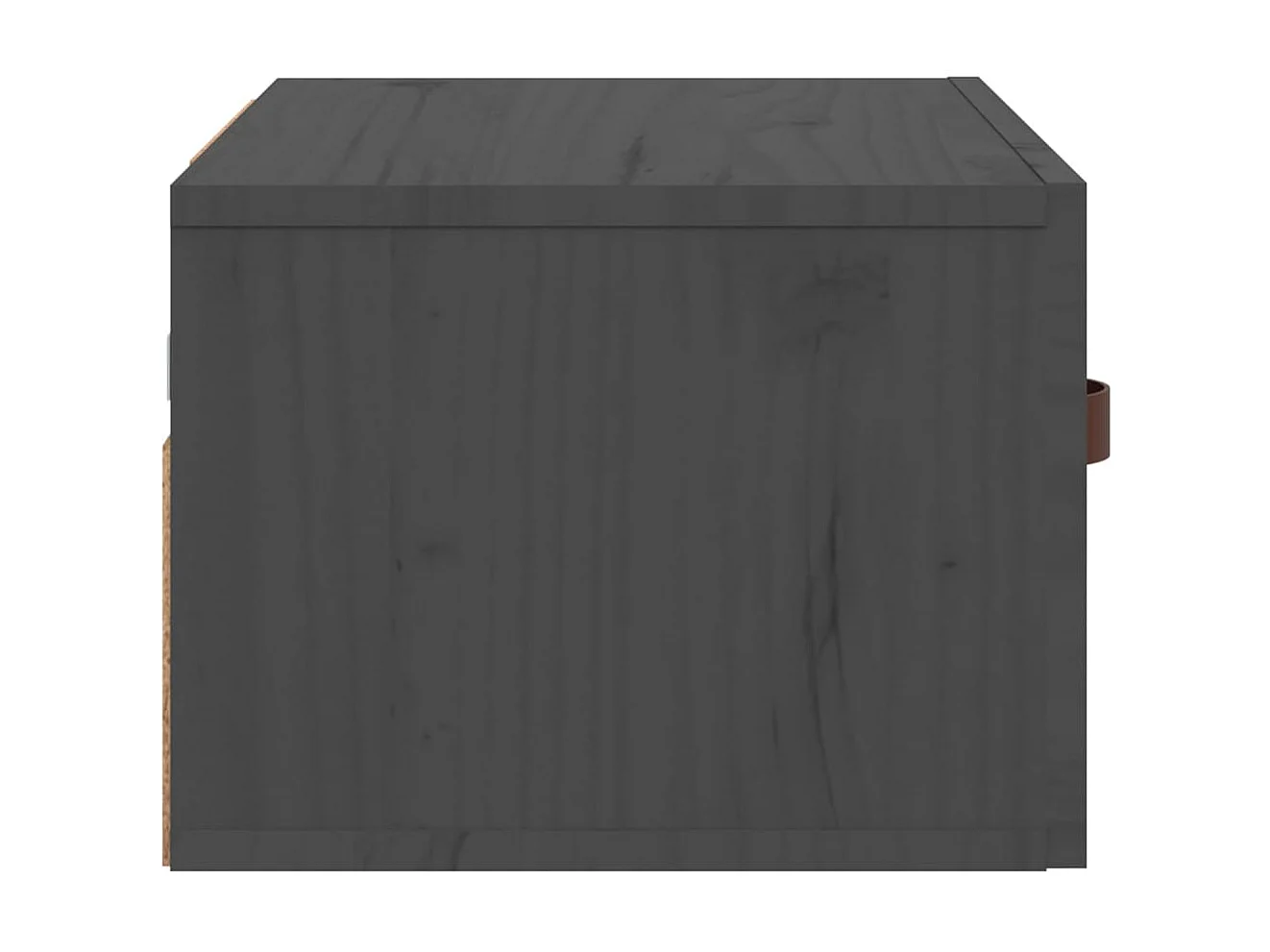 2er-Set Wand-Nachttische Nachtschrank Grau 40x29,5x22 cm -RN87863