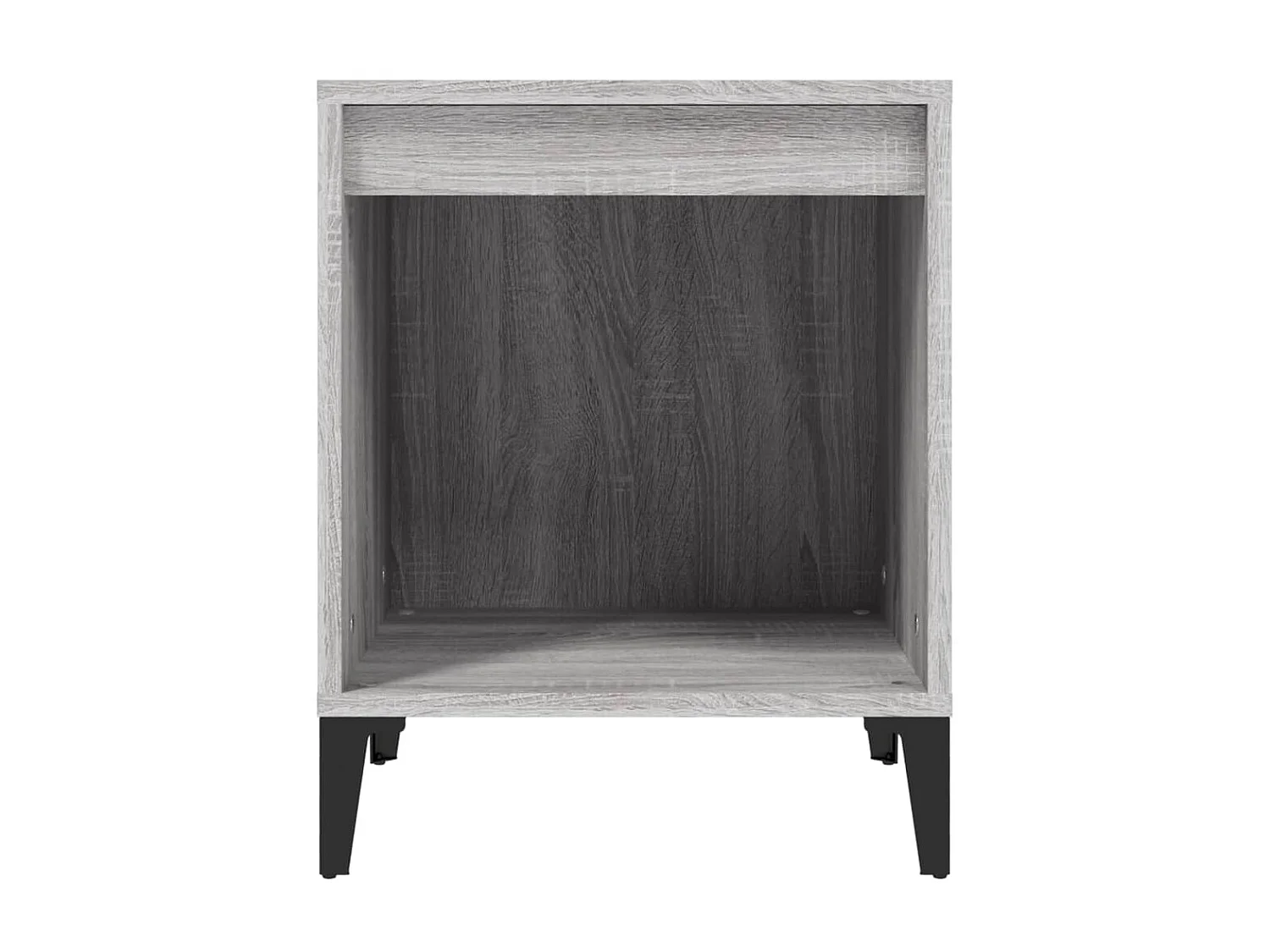 2er-Set Nachttische Nachtschrank Grau Sonoma 40x35x50 cm -RN72776