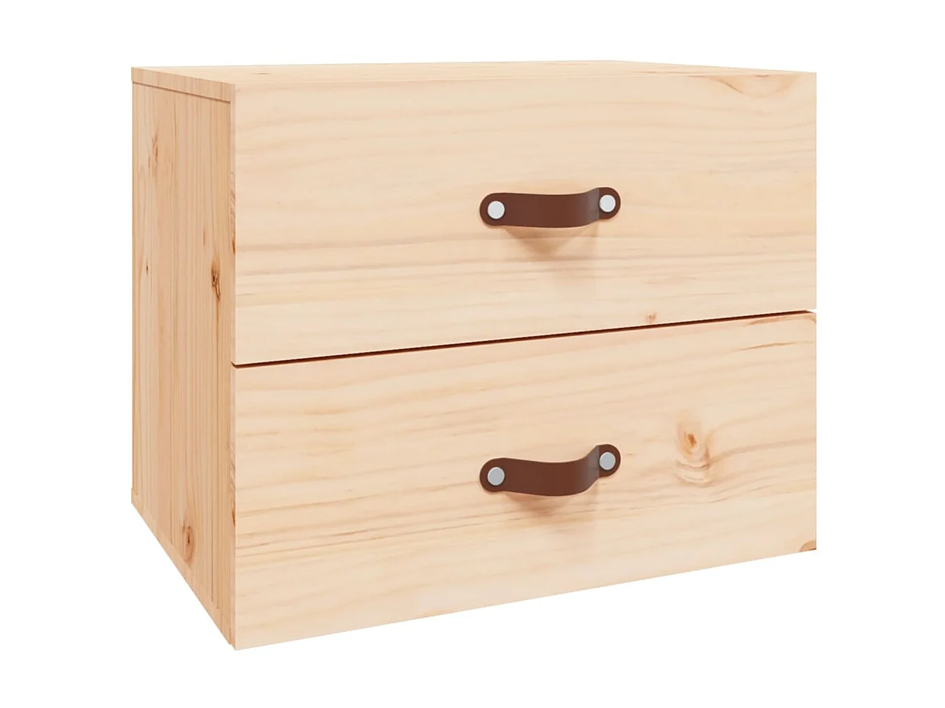2er-Set Wand-Nachttische Nachtschrank 50x36x40 cm -RN15694
