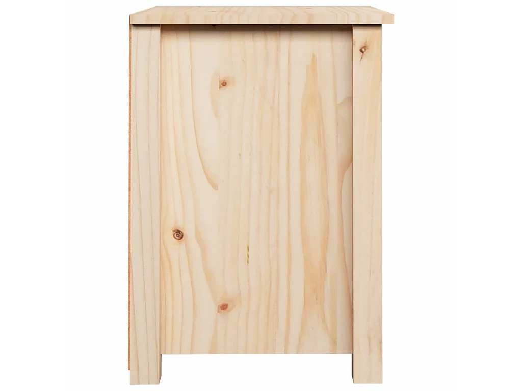 Nachttisch Nachtschrank 40x35x49 cm Massivholz Kiefer -RN60195
