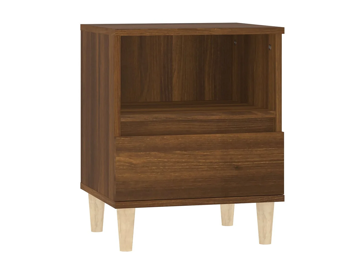 Nachttisch Nachtschrank Braun Eichen-Optik 40x35x50 cm -RN96657