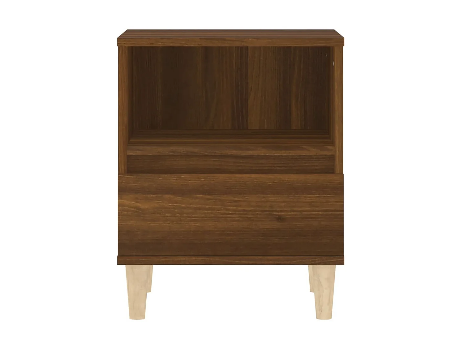 Nachttisch Nachtschrank Braun Eichen-Optik 40x35x50 cm -RN96657