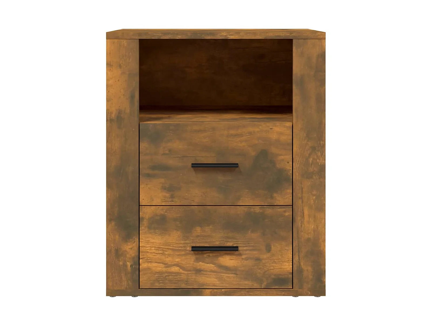 Nachttisch Nachtschrank Räuchereiche 50x36x60 cm Holzwerkstoff -RN58352