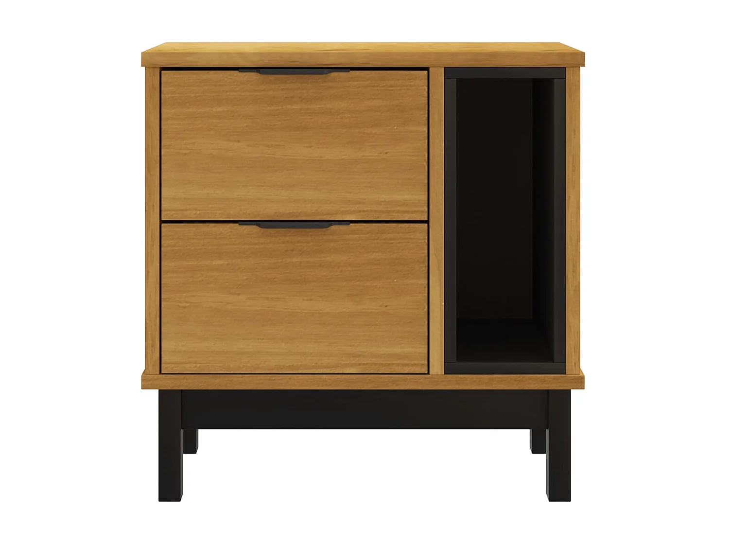 Nachttisch Nachtschrank FLAM 49x35x50 cm Massivholz Kiefer -RN12744