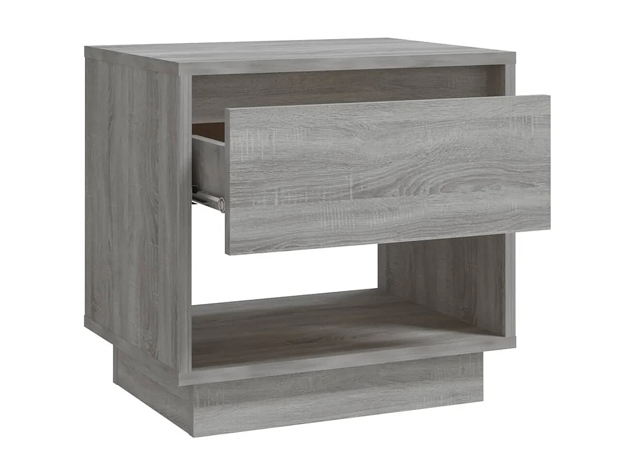 2er-Set Nachttische Nachtschrank Grau Sonoma 45x34x44 cm Holzwerkstoff -RN39808