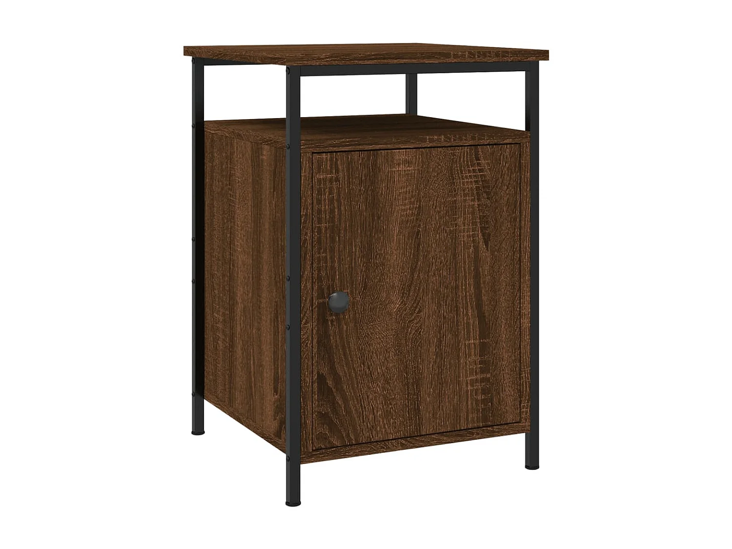 2er-Set Nachttische Nachtschrank Braun Eichen-Optik 40x42x60 cm Holzwerkstoff -RN36904