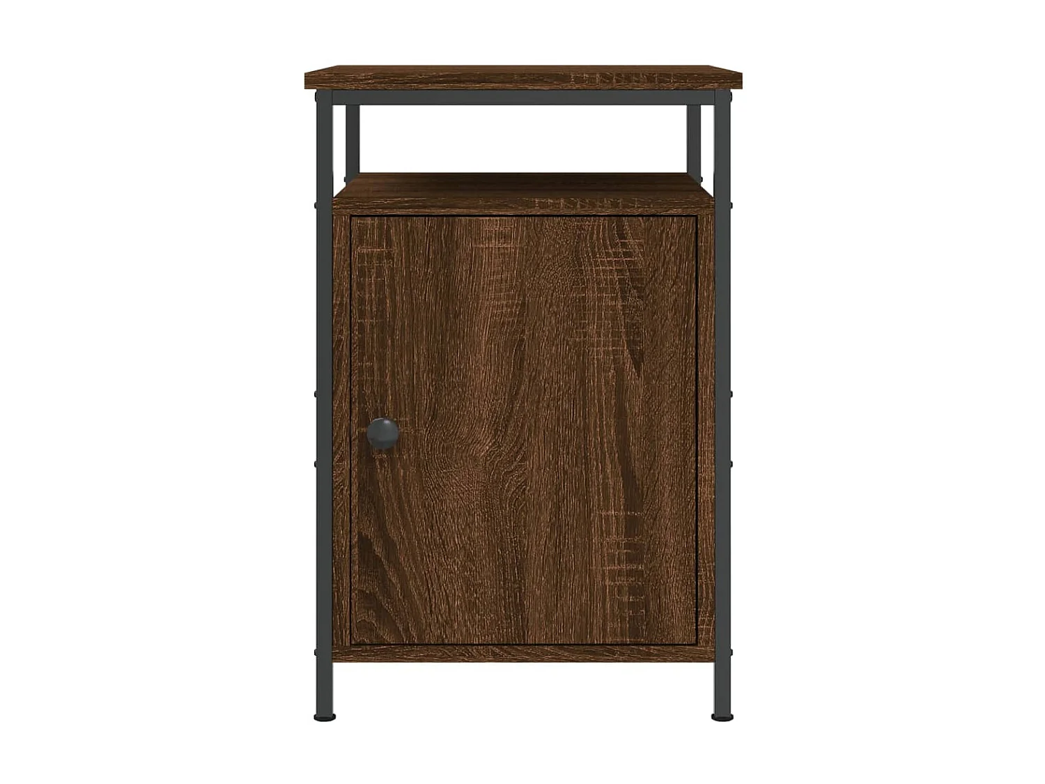 2er-Set Nachttische Nachtschrank Braun Eichen-Optik 40x42x60 cm Holzwerkstoff -RN36904