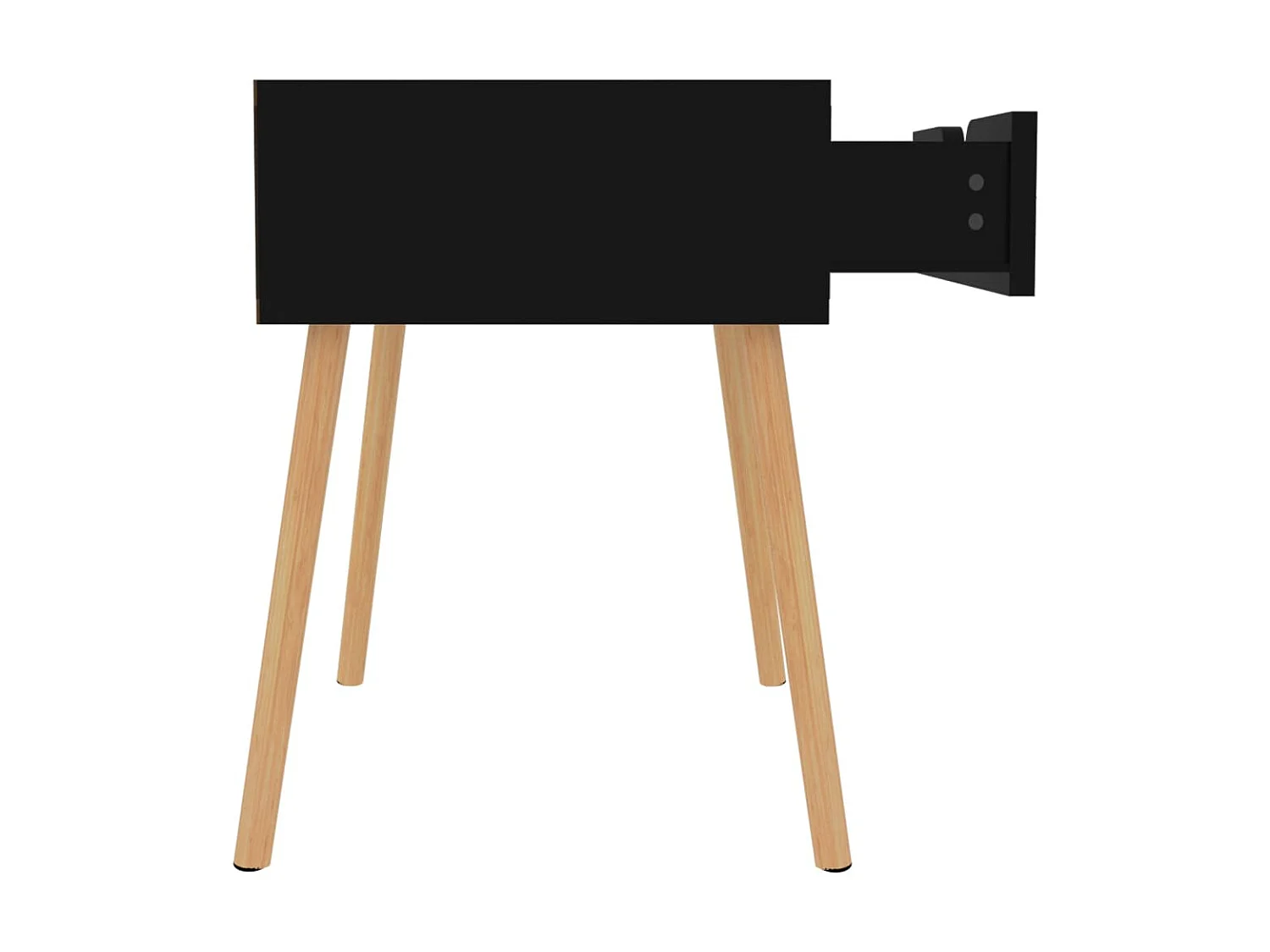 2er-Set Nachttische Nachtschrank Hochglanz-Schwarz 40x40x56 cm Holzwerkstoff -RN73452