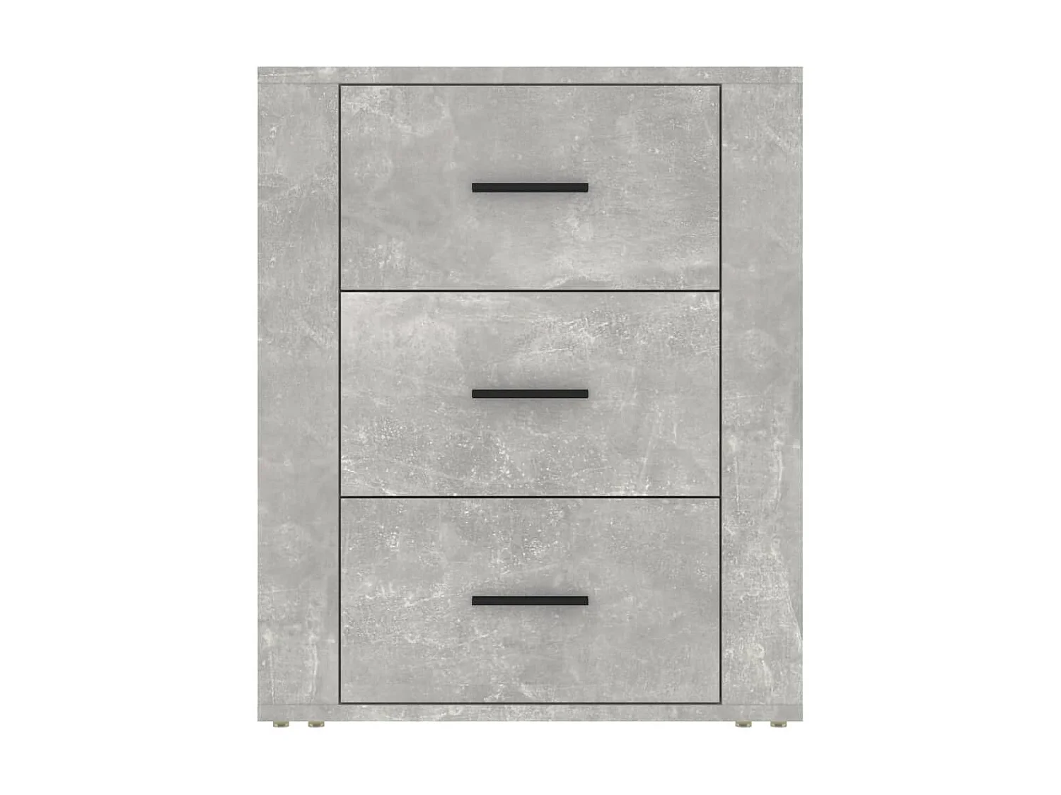 Nachttisch Betongrau Nachtschrank 50x36x60 cm Holzwerkstoff -RN38681