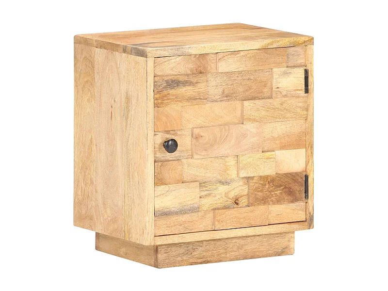 Nachttisch Nachtschrank 40x30x45 cm Massivholz Mango -RN96199