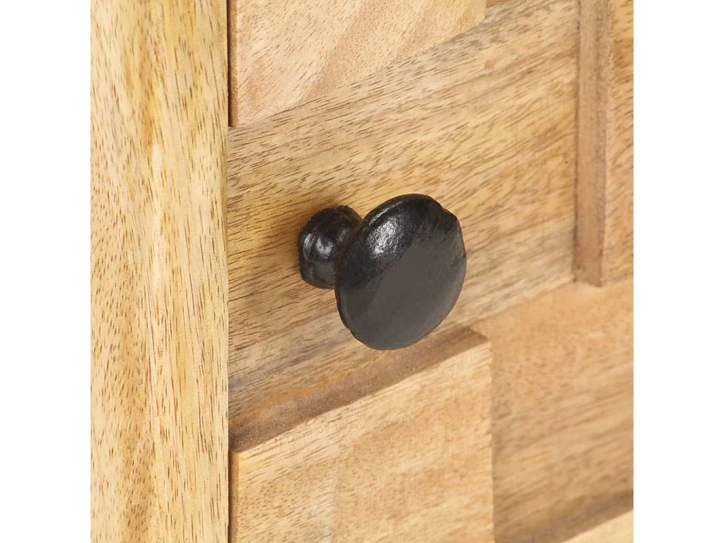 Nachttisch Nachtschrank 40x30x45 cm Massivholz Mango -RN96199