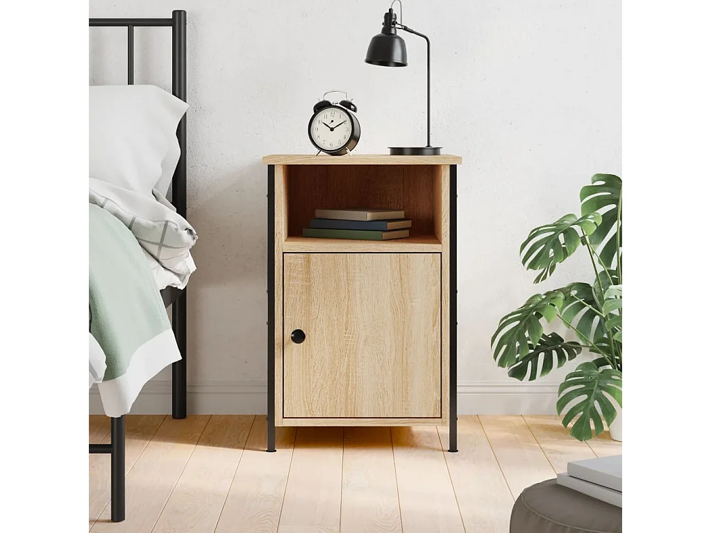Nachttisch Nachtschrank Sonoma-Eiche 40x42x60 cm Holzwerkstoff -RN49864