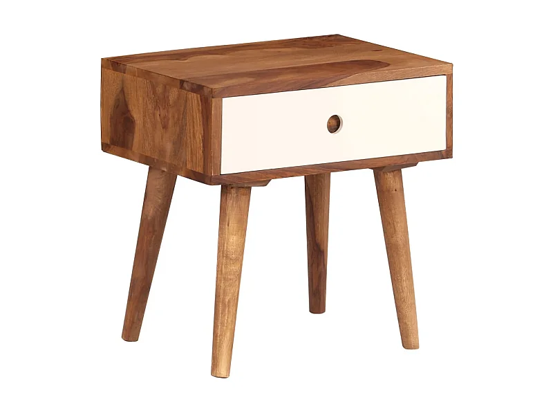 Nachttisch Nachtschrank 45 x 30 x 45 cm Massivholz -RN61556