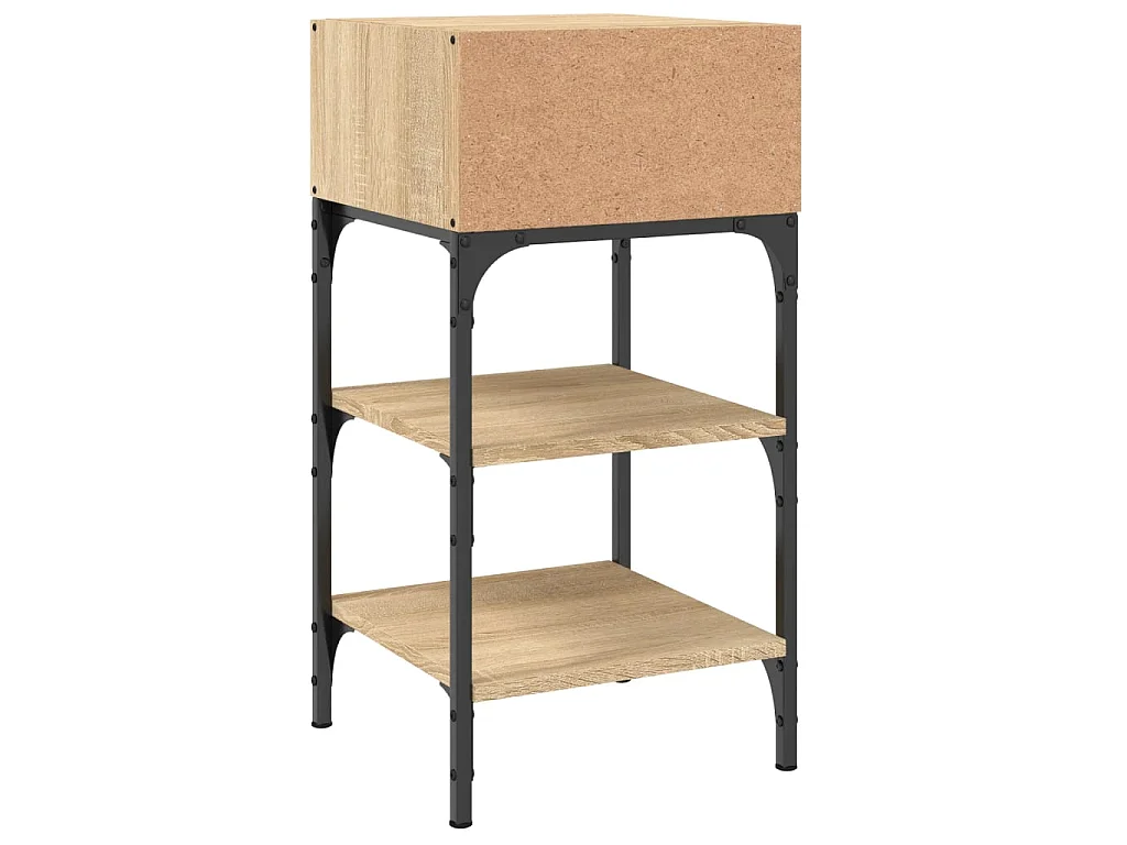 2er-Set Nachttische Nachtschrank Sonoma-Eiche 35x34,5x70 cm Holzwerkstoff -RN99292