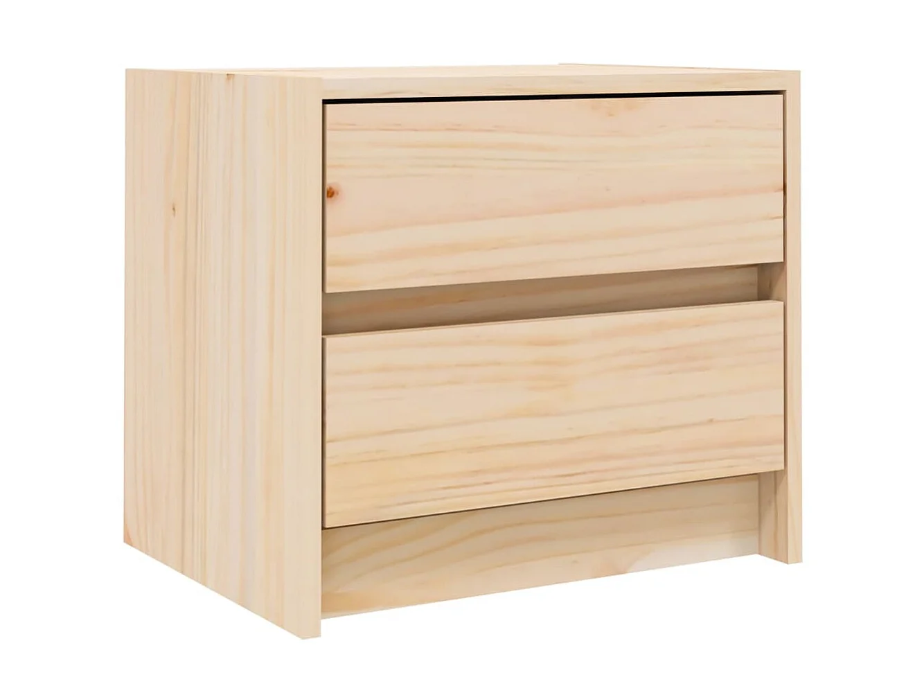 Nachttisch Nachtschrank 40x31x35,5 cm Massivholz Kiefer -RN17396