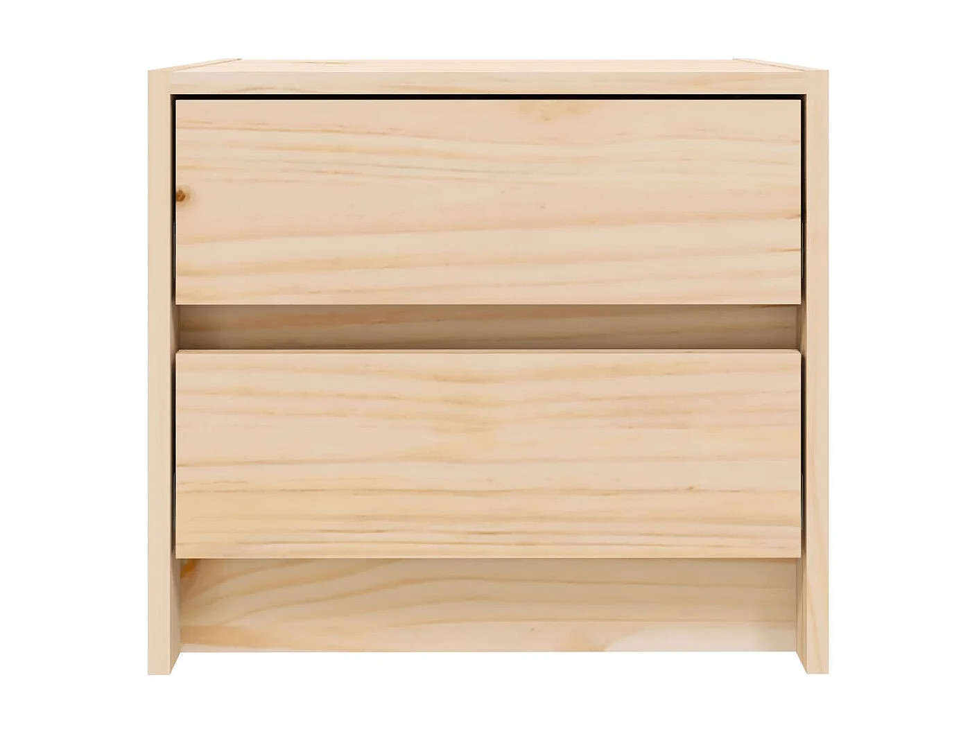 Nachttisch Nachtschrank 40x31x35,5 cm Massivholz Kiefer -RN17396