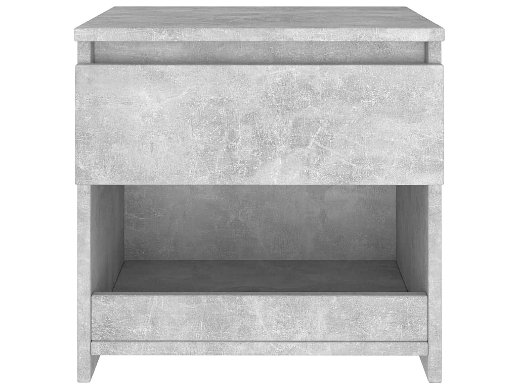 Nachttisch Betongrau Nachtschrank 40x30x39 cm Holzwerkstoff -RN73669