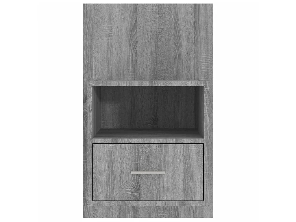 2er-Set Wand-Nachttische Nachtschrank Grau Sonoma -RN84569